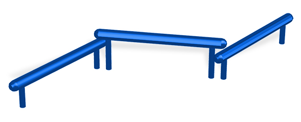 Model 78000024 | Triple Jump Bars | Fitness Equipment