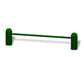 Model 78000029 | Push-Up Bar | Commercial Fitness Equipment (Forest Green)