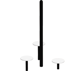 3-Pad Stretch Pole | Outdoor Fitness Equipment