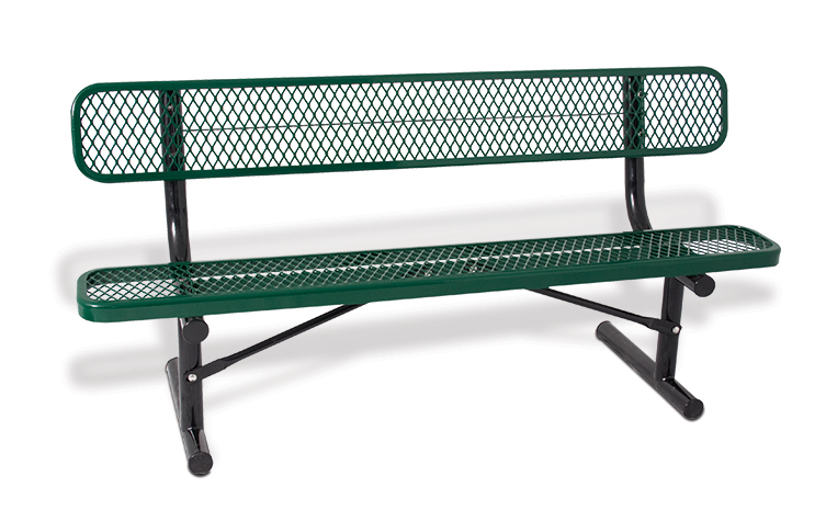 Belson | Gallery | 940P-EV6 | E-Series Park Bench | Diamond Pattern