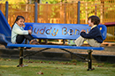 Belson | Gallery | 940P-V6-BB | Classic Style Buddy Bench | Diamond Pattern