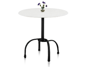 Model 99881004 & Model 99528109 | Bar Height Tulip Table Base (White/Silver)
