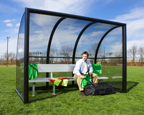 Model 9B1101 | Elite Referee Shelter with 9 Ft. Aluminum Bench