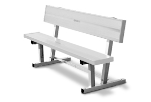 Ultraplay Aluminum Bench W Back 8 940 A8 Outdoor Benches