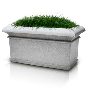 Model A-72X36X36 | Rectangular Concrete Planters (Dove Gray | LSB Finish)