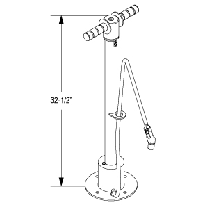 Air Kit 2 | Public Bike Pump | Quick Dimensions