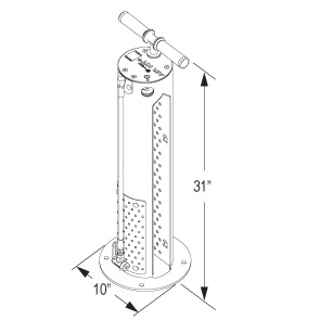 Air Kit 4 | Public Bike Pump | Quick Dimensions