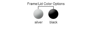 Frame/Lid Color Options