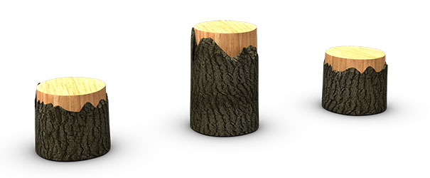 BarkPark® Nature Bark Tree Stumps