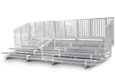 10 Row Compliant Aluminum Bleacher with Chainlink Guardrails
