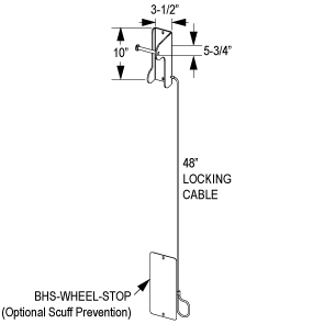 Bike Hook Solo | Quick Dimensions