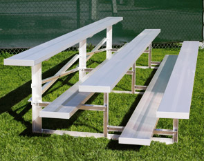 Model BLR-001 | Basic Bleacher | 3 Row Bleacher, Single Footboards