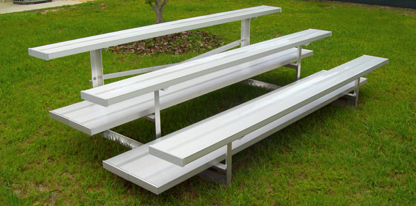 Model BNR-127 | 3 Row Quality Bleacher with Double Footboards