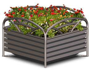 Model BRKP24 | Breckenridge Series Steel Planter (Spartan Bronze)