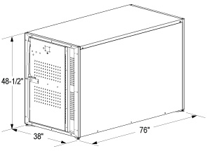 Bike Locker Double | Quick Dimensions