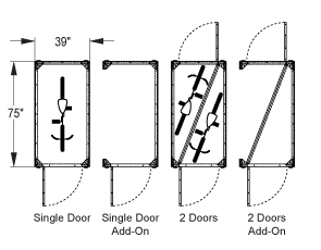 Steel Bike Locker Quick Dimensions