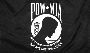 POW/MIA Single Faced Military Flag Graphic