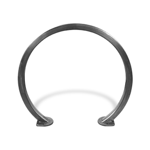 Model CBBR-2CS-SS | Stainless Steel Circular Bike Rack