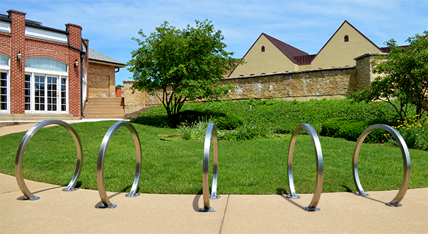 Model CBBR-2CS-SS | Stainless Steel Circular Bike Rack