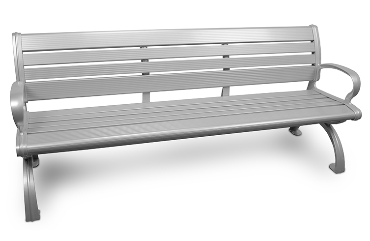 Belson Closerlook Contemporary Aluminum Park Bench