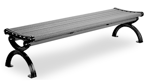 Model CBPB-6A1NB-BK | Aluminum Flat Bench