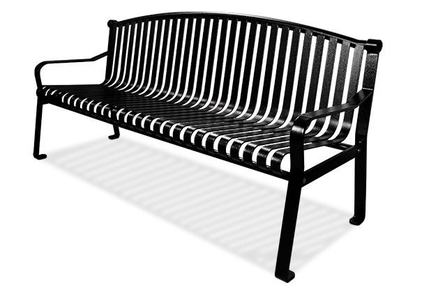 Commercial Park Bench With Curved Back Belson Outdoors