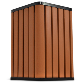 Model CBTP191929 | Square Plastic Slat Trash Receptacle