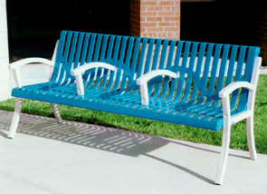 Model CC6WB-P | Classic Portable Bench (Lt. Blue/White)