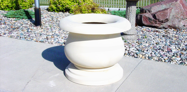 Model CN36X30-CUS2 | Campanite Series Concrete Planters (White | LSB Finish)