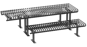 Model CRTP-8HCS | Universal Access Carnival&trade; Series Picnic Table & Bench Set