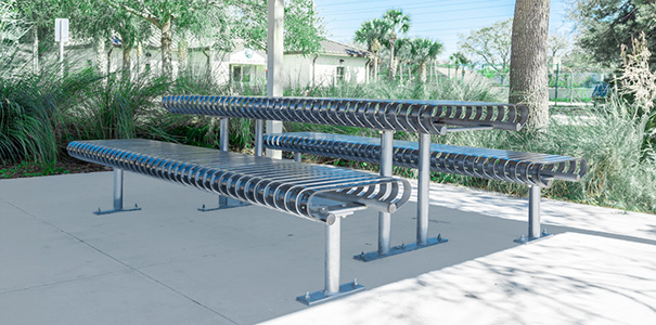 8' Carnival&trade; Series Picnic Table & Bench Set