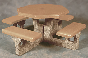 Model CT66-U | Octagon Concrete Picnic Table