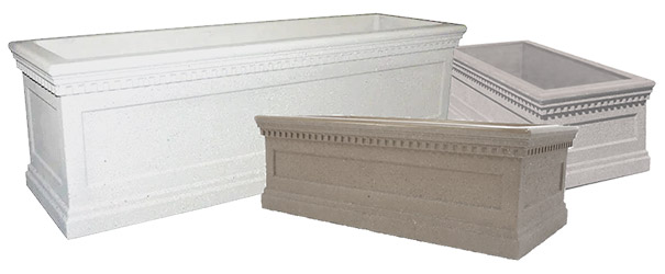 Colonial Series Rectangular Concrete Planters