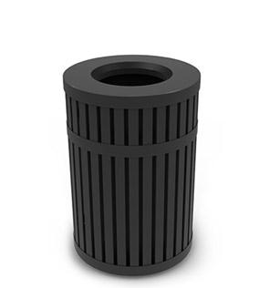 Model DC-728001 | ArchTec Series Riverview Trash Receptacle | Flat Top