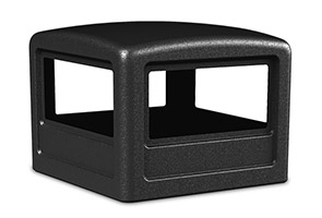 Model DC-732201 | Square Waste Container Dome Lids (Black)