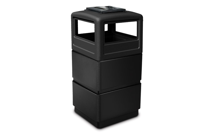 38 Gal. Metal Armor Outdoor Waste Container MF3053