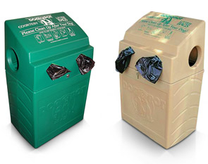 Model DP-1005-2 | Poly Plastic DogValet (Forest Green) & Model DP-1006-2 | Poly Plastic DogValet (Frost Beige)