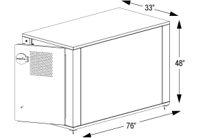 Dero Bike Locker™ 33 | Quick Dimensions