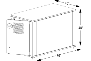 Dero Bike Locker™ 40 | Quick Dimensions