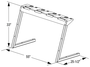 E-Scooter Rack | Quick Dimensions