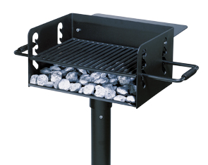 Model FC-1193-HC | Universal Access Camp Stove Park Grill with Utility Shelf
