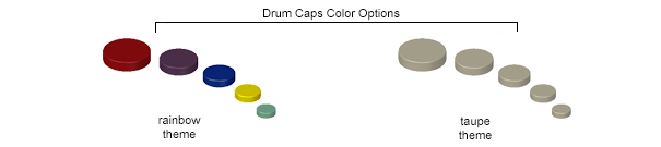 Drum Caps Color Options