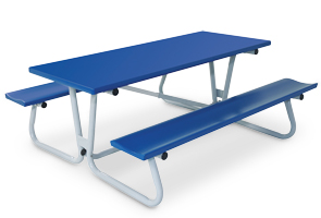 Model FT6-P | Powder-Coated Quick Fold Picnic Table | 30"W x 72"L