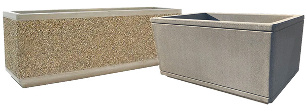 Form Rectangular Concrete Planters