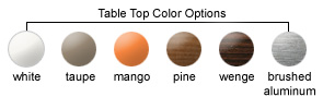 Table Top Color Options