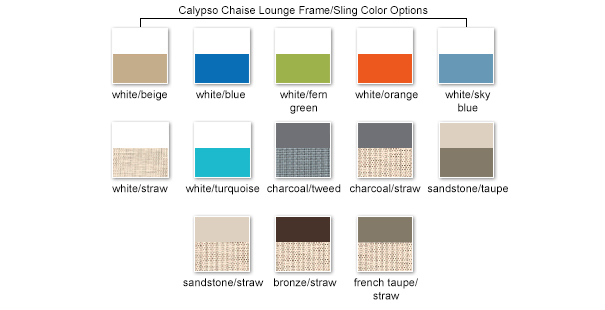 Frame/Sling color options