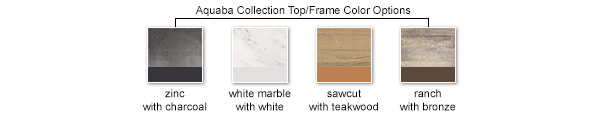 Table Top & Frame Color Options