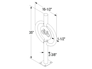 Icon Hitch™ | Bicycle Racks | Quick Dimensions