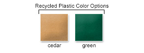 Recycled Plastic Color Options