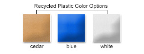 Recycled Plastic Color Options